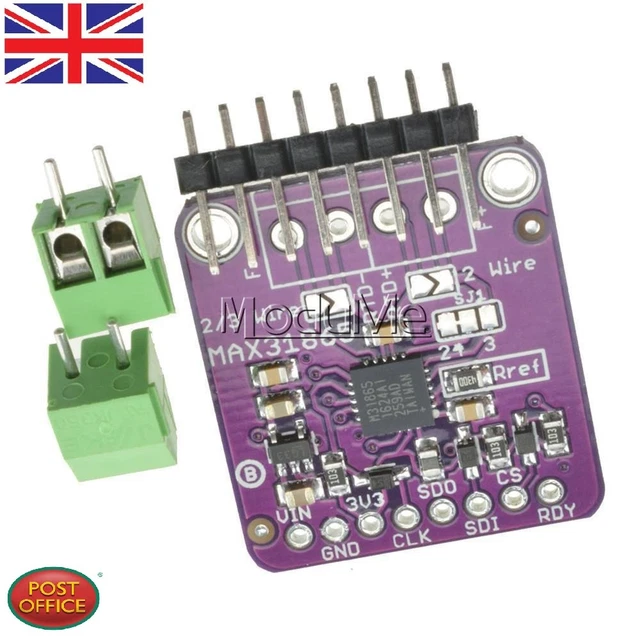 MAX31865 PT100 RTD Temperature Sensor Amplifier Module – For Arduino