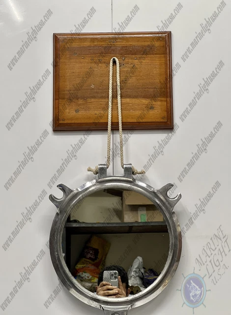 Nautical Marine New Antique Style Ship Round Aluminum Porthole Mirror Window