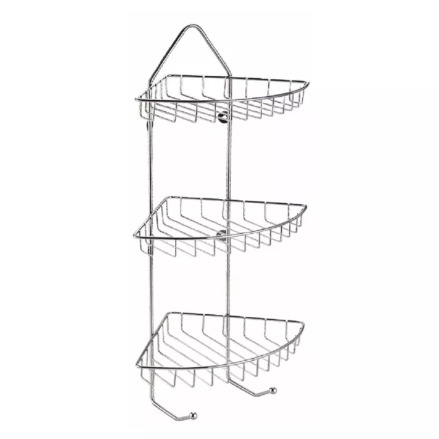 ANGOLIERA 3 PIANI ACCIAIO H60x27 CM