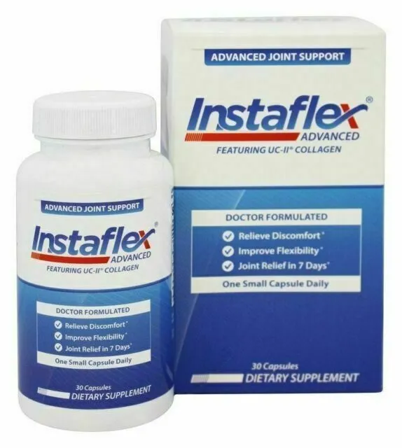 Instaflex Advanced 30 capsules featuring uc-II collagen Free Shipping