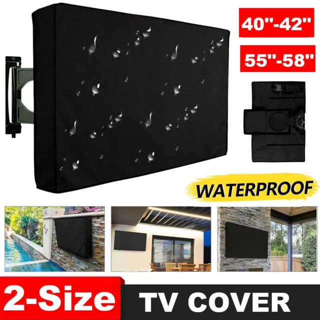 40-58 Inch Dustproof Waterproof TV Cover Outdoor Patio Flat Television Protector