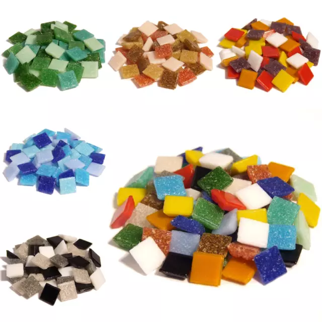 400 Vitreous Glass mosaic tiles for Arts and Crafts - Various Mixes