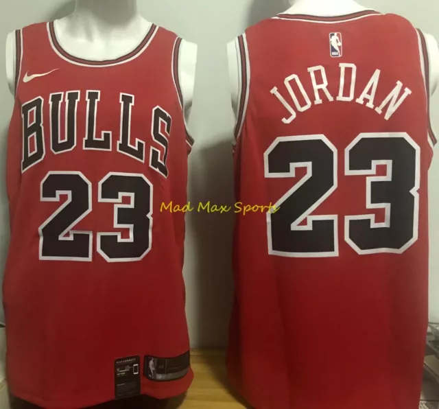 Nike Men's Chicago Bulls Michael Jordan #23 Red Dri-FIT Swingman