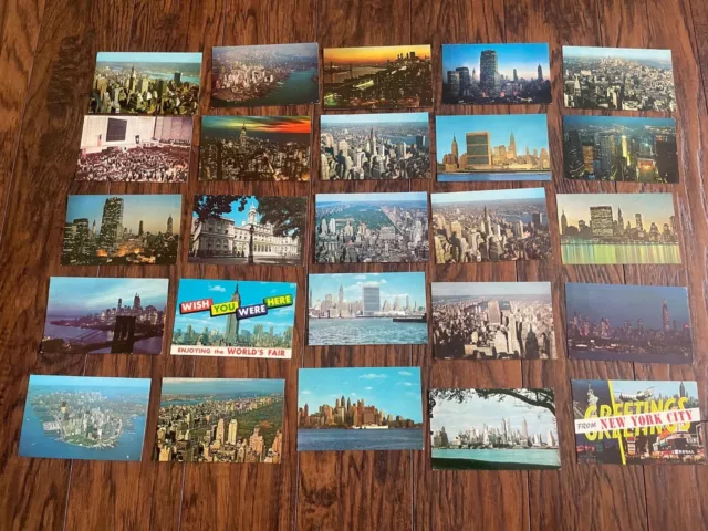 New York City Lot of 25 Vintage Postcards NYC