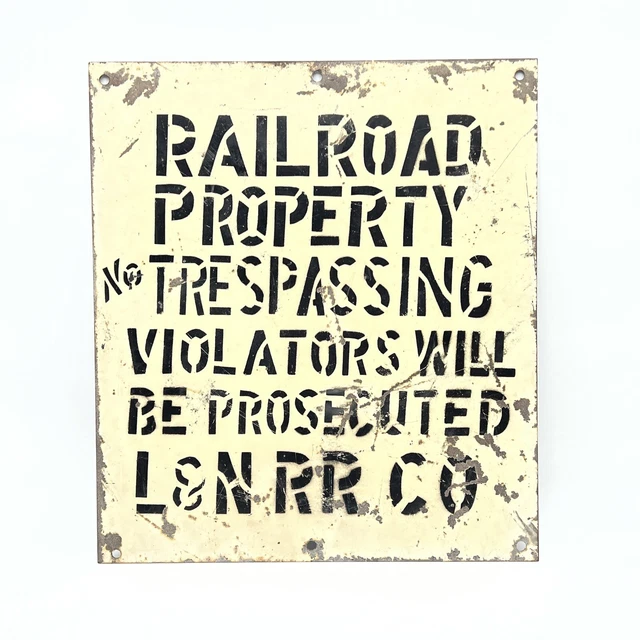 🔥Rare Vtg Louisville & Nashville Railroad Steel Metal Sign 5.5Lb 18" X 16"🔥 🔥Rare Vtg Louisville & Nashville Railroad Steel Metal Sign 5.5Lb 18" X 16"🔥