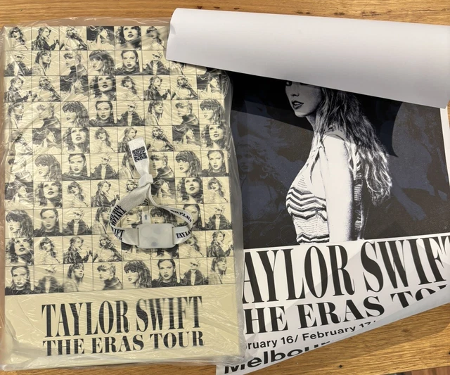 TAYLOR SWIFT ERAS VIP Box NEW + Light Up Band Melbourne Poster with