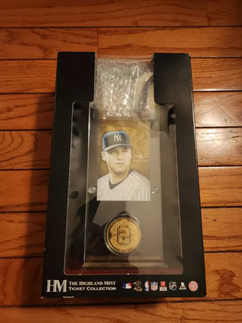 Derek Jeter The Captain Ltd Ed Highland Mint Collection Ticket&Coin card #19
