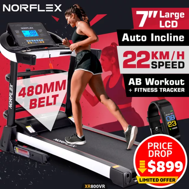 NORFLEX Electric Treadmill Home Gym Run Exercise Equipment Fitness Auto Incline
