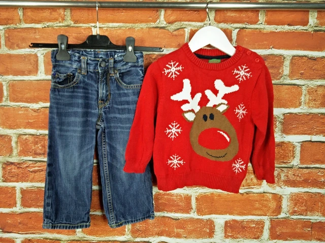 Baby Boy Bundle Age 18-24 Months Gap Primark Christmas Jumper Jeans Infant 92Cm
