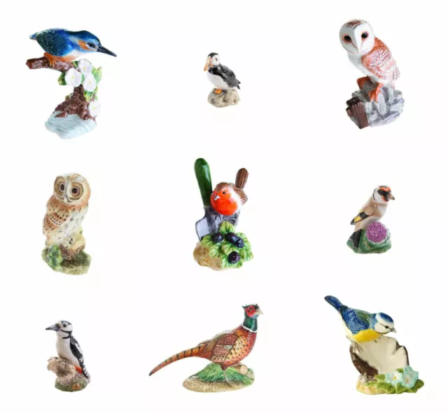 John Beswick Hand Painted Collectable Ceramic Bird Figurines -Choose Your Design