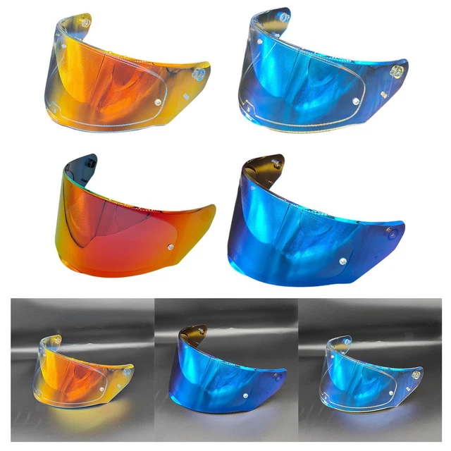 LS2 Viseur FF327 Visière Dorée Pour Casque Moto Challenger - Résistante Rayures Et UV, Compatible Pinlock