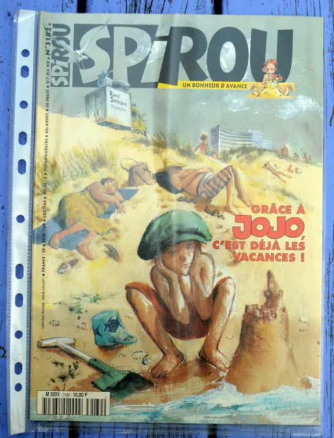 Spirou n°3182 du 07 avril 1999, couverture Jojo, dessin par René Follet