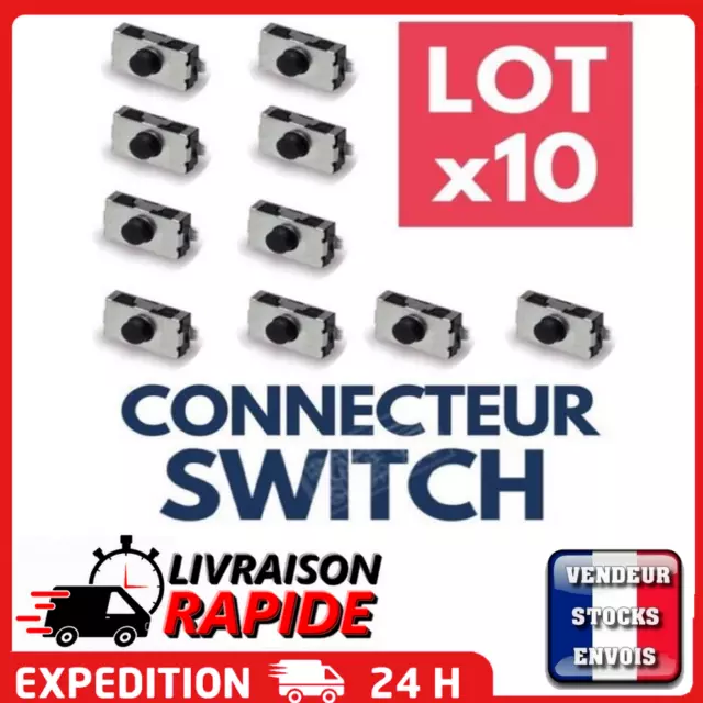 ►10 Switch pour clé pour Peugeot ►Bouton poussoir interrupteur plip télécommande