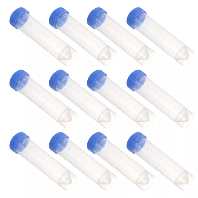 25 PCS Transparent Plastic Tube Plastic Centrifuge Tube Clear Centrifuge Tubes 2