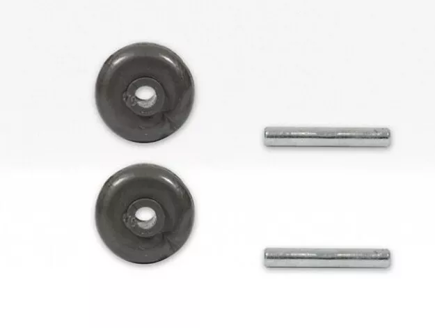 2PZ RUOTE + 2PZ ASSE RICAMBIO SPAZZOLA DYSON 968070-01 per SV14, SV16, SV17