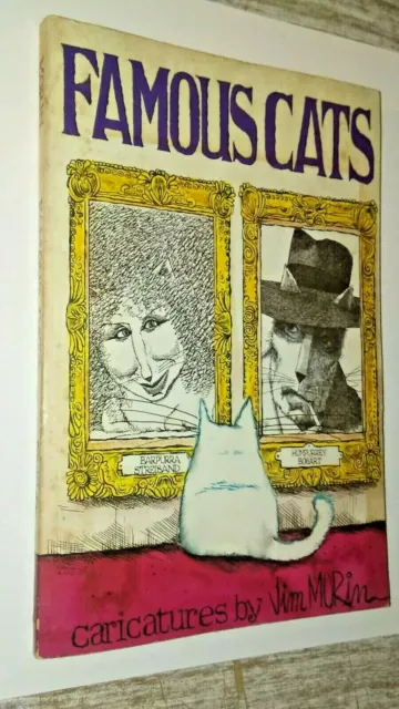 Famous Cat Caricatures by Jim Morin First Edition 1982