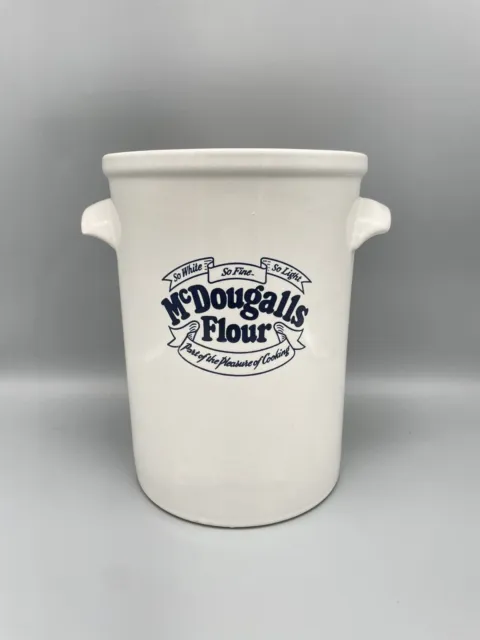 McDougalls Flour Container Jar Honiton Pottery England Vintage 1970’s