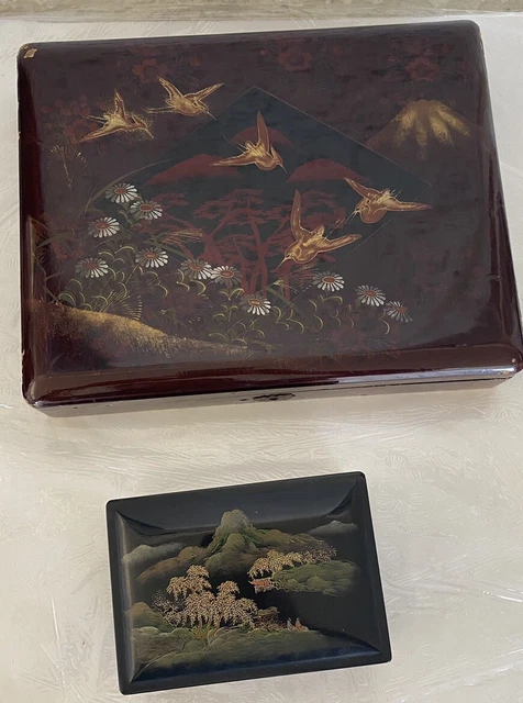 2 Boîtes Vintage Soko – Japon Années 70 – Plastique Transparent Avec Couvercle