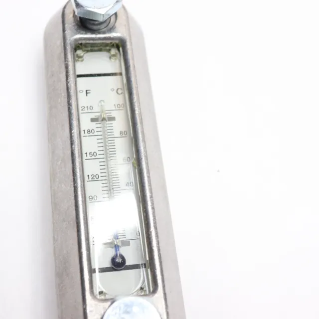Reservoir Sight Level Gauge with Thermometer 5"