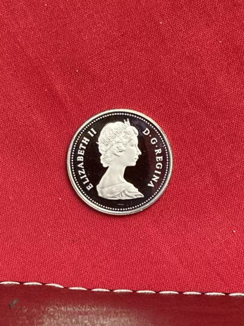 CANADA / 25 CENT HEAVY CAMEO Finish PROOF LIKE  Silver Coin