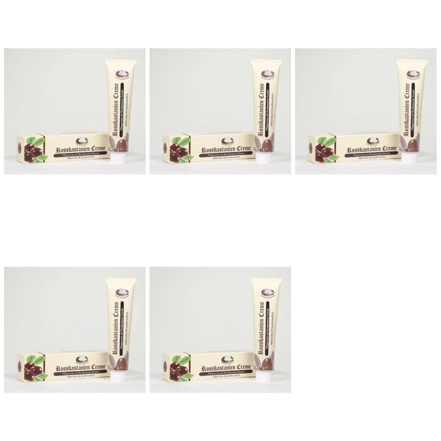 29,34EUR/1l 5 x Rosskastanien Creme 100ml - Tube Pullach Hof