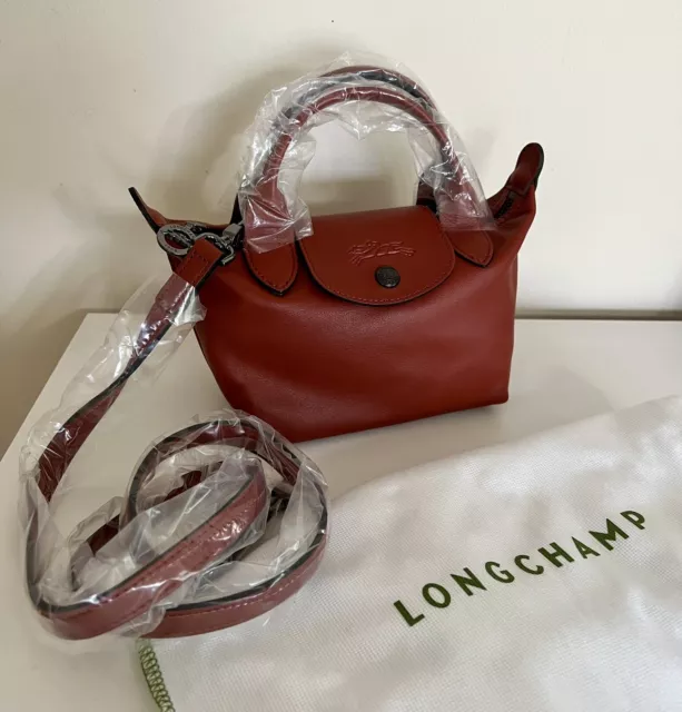 Longchamp Le Pliage Cuir Xs Leather Short Handle Tote