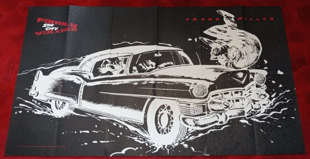 1997 FRANK MILLER SIN CITY FAMILY VALUES Poster Dark Horse Comics 37" x 67"