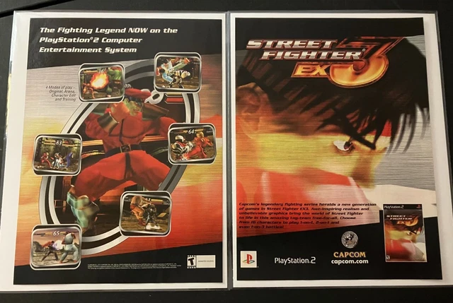 STREET FIGHTER EX3 ps2 販促ポスター　B1 サイズ Street Fighter EX3 (2000)