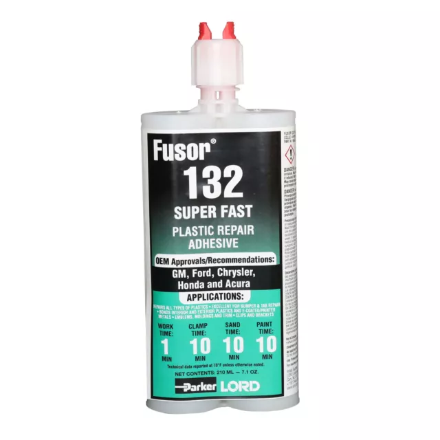 Lord Fusor 132 Plastic Repair Adhesive Super Fast, 7.1 oz.