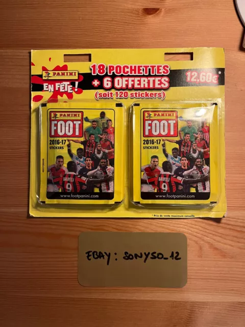 LAST CHANCE! 18 Packs (120 stickers) 2016-2017 Panini FOOT Mbappe Rookie