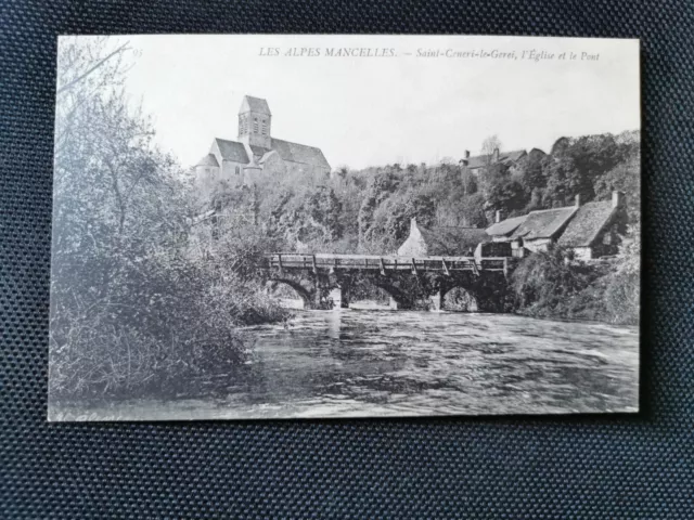 CPA 61 SAINT-CENERI-LE-GEREI - L'Eglise et le Pont