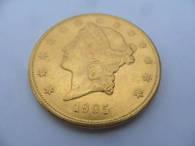 États-Unis, Pièce Double Eagle, 20 dollars, 20 $  1905, San Franc
