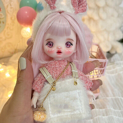 Bambola BJD articolata a sfera 16 cm 1/8 con abiti alla moda vestiti carini mini giocattoli per ragazze