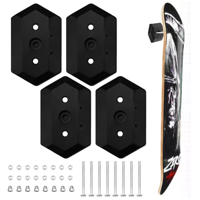 4* Skateboard Wall Mount Skateboard hanger for Skateboard Deck Display