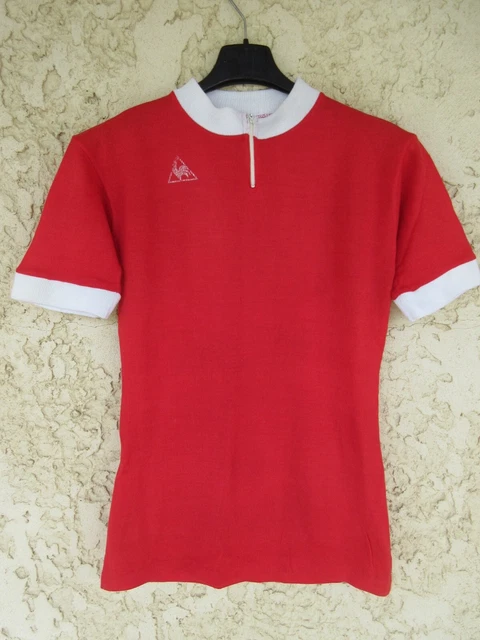 Maillot Cycliste Le Coq Sportif Acrylique 70'S vintage Manch