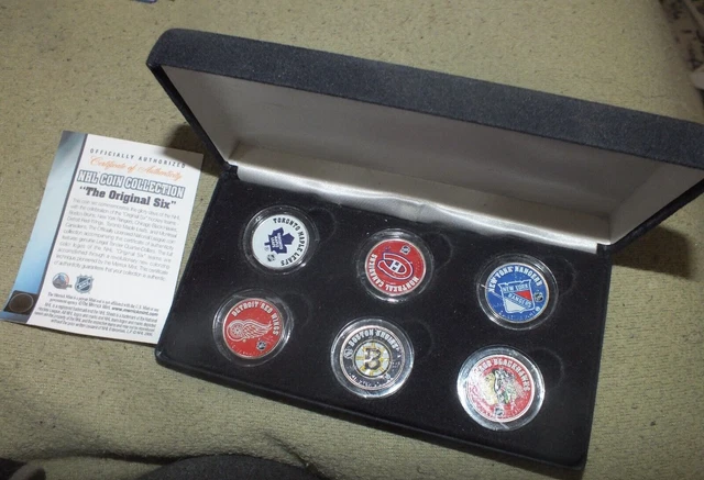 Merrick Mint NHL ORIGINAL SIX Coin Collection Quarters Boston Montreal Toronto