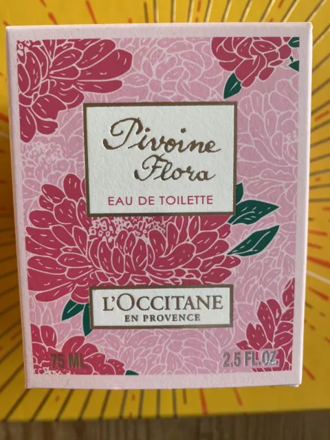 L'Occitane Pivoine Flora Eau de Toilette 75 ml EdT  NEU  Pfingstrose