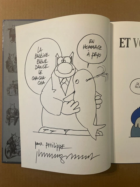 PHILIPPE GELUCK D dicace Dans Album Avec Hommage Peyo TBE NEUF philippe-geluck-d-dicace-dans-album-avec-hommage-peyo-tbe-neuf