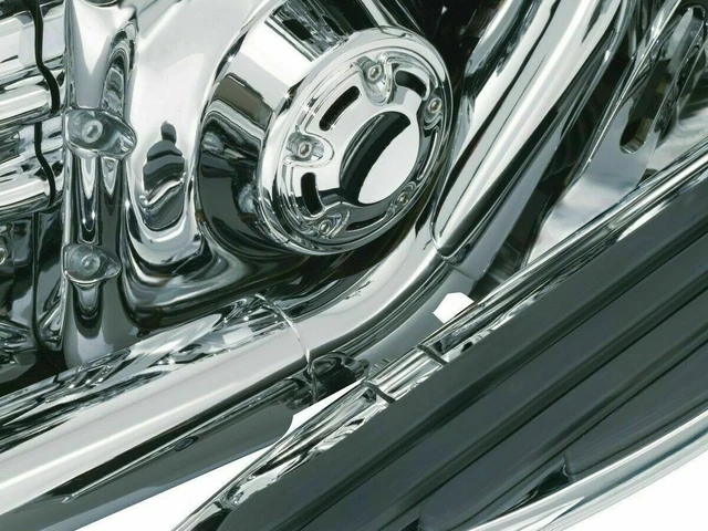 Kuryakyn 9196 Chrome Bridge the Gap Heat Shield for 93-08 Harley Davidson FLH/T