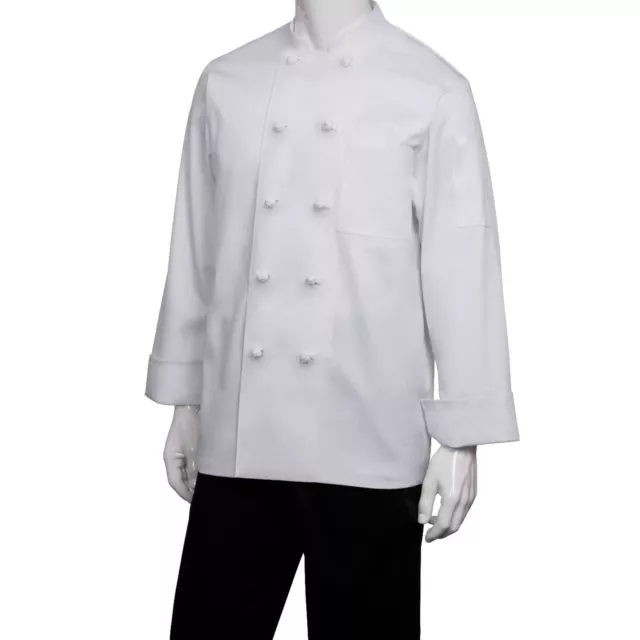 Chef Appeal Chef Coat Jacket Medium White  Unisex Double Breasted Long Sleeve