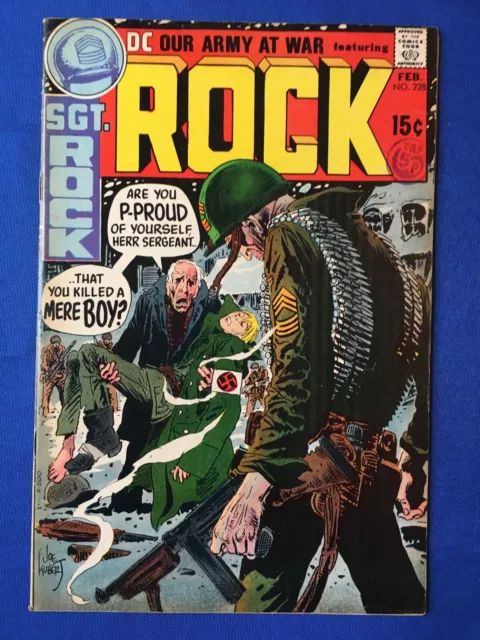 Our Army at War #228 FN/VFN (7.0) DC ( Vol 1 1971) Sgt Rock, Kubert art