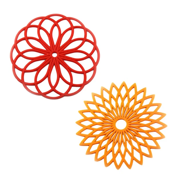 Tapis Isolant En Silicone En Forme De Fleur Pour Cuisine Et