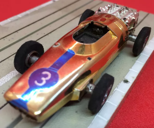 FALLER AMS F1 light gold Formule 1 HO moteur fonctionne LKW slot car circuit