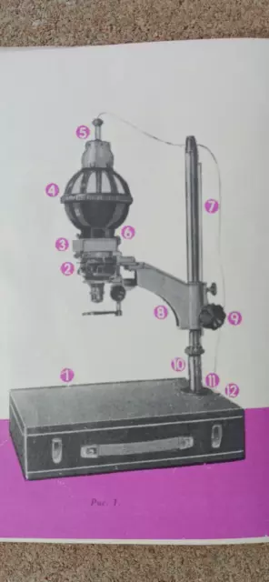 Raro Vintage Raduga Ampliador de Película de Enfoque Automático UPA-5 en Estuche Rígido Portátil