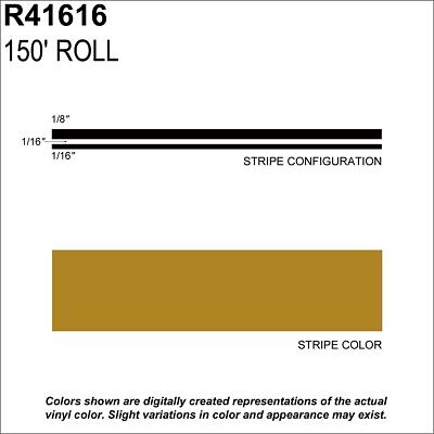 MS, 1/4" X 150'; Gold Metallic SHARPLINE CONVERTING INC R41616