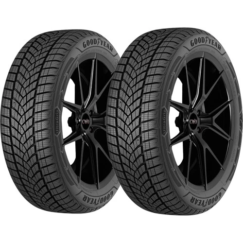 (QTY 2) 265/60R18 Goodyear UltraGrip Performance+ SUV 114H XL Black Wall Tires