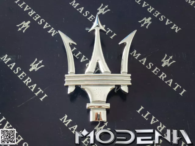 Maserati Emblem Kühler Grill Dreizack Tridente 4200 Coupe Spyder QP GranTurismo