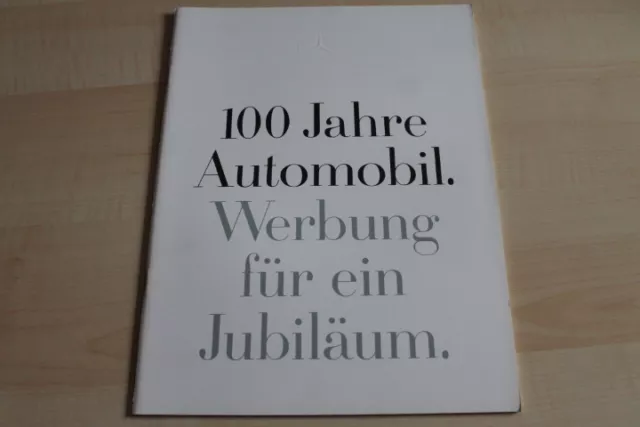 106727) Mercedes - 100 Jahre Automobil - Prospekt 02/1986