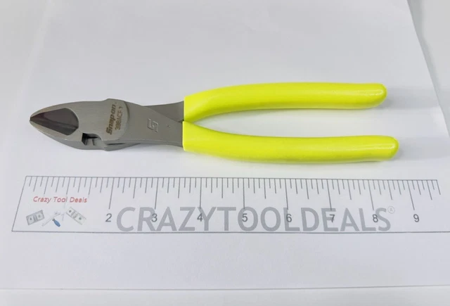 Snap On Tools NEW 388ACFHV 8" inch Hi-Viz High-Leverage Diagonal Cutter USA