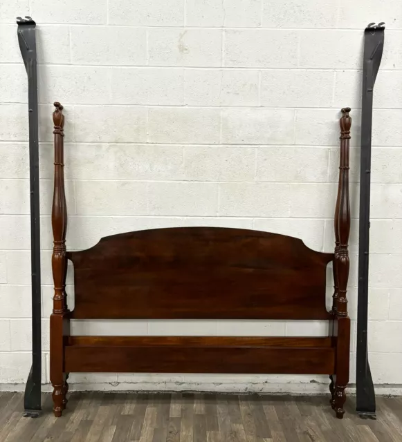 Vintage Queen Size Chippendale Poster Bed